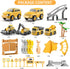 TEMI 236 PCS Construction Toys Race Tracks for 3-6 Year Old Boys, Flexible Track Playset with Construction Cars