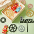 11 Pieces Robot Birthday Cake Toppers Gear Cake Cupcake Decorations Robot Themed Birthday Party Decorations Figurine