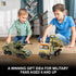 JOYCOLI Sets 2 M2 8-14 Military Vehicles Building Compatible with Lego, Includes Army Armored Trucks Toy Models