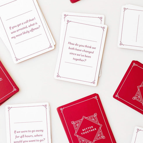 Honest Conversation Starter Couple Games - 100 Deep & Romantic Questions Card Games for Couples Date Night Gifts