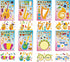 24 8.3 5.9in) TIAMECH Make Your Own Musical Instrument Stickers - Sheets Drum Guitar Make A Face Stickers, Birthday
