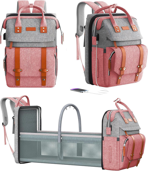 RECALLA Diaper Bag Backpack with Changing Station, Large Diaper Bag, Multifunctional Diaper Bag,