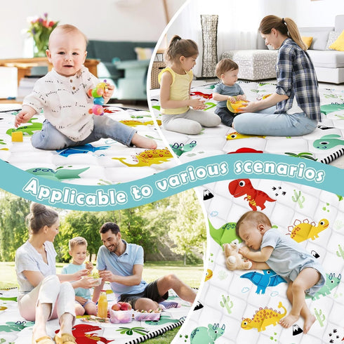 74x50 inch Palopalo Baby Play Mat for Floor, Large Play Mat for Playpen, Soft Padding Playmats for Babies, Toddlers