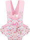 GAGAKU Baby Doll Carrier - Stuffed Animal Carrier for 12 to 24 Inch Reborn Dolls - Adjustable Straps, Pink Flowers