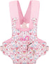 GAGAKU Baby Doll Carrier - Stuffed Animal Carrier for 12 to 24 Inch Reborn Dolls - Adjustable Straps, Pink Flowers
