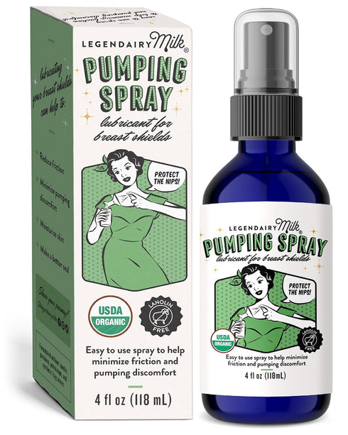 Legendairy Milk Pumping Spray 4 oz., Helps Sore Nipples & Clogged Ducts,