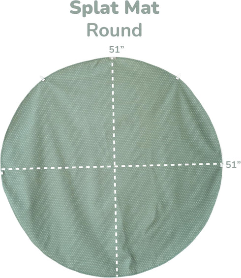 51 51 WeeSprout Baby Splat Mat for Kids, Large x Floor Playmat with Durable, Waterproof Surface and Non-Slip Bottom