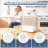 Mammy 3-in-1 6 68 Bunny Baby Bottle Sterilizer and Dryer Smart Modes with Fast Drying, Food Warmer & Storage Fits