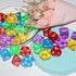 DND Dice 5×7 Sets - 35 Pieces Transparent Rainbow Polyhedral Dice for RPG MTG Table Game