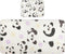 SyXIOP Cute Cartoon White Panda Cooling Baby Waterproof Crib Mattress Protector 28" x