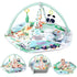 dearlomum 4-in-1 Interactive Activity Mat,Baby Play Mat with 6 Learning Toys, Motor