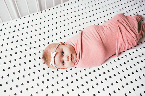 Copper Pearl Baby Swaddle Blanket - Premium Knit Baby Blanket, Large Soft Stretchy Receiving Blankets for Baby Girl