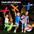 SpringFlower 4 Pack Airplane Flying Toys, 4 Throwing Foam Planes for Kids 3-8, Outdoor Flying Toy Birthday Gifts