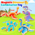 3-5,Wooden Dinosaur Toys for Kids Magnetic Dino Take Apart Building Blocks Toys for Fine Motor Skills & Creative