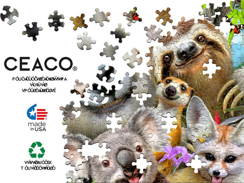 Ceaco 500 Piece Jigsaw Puzzle - Selfies - Panda & Friends