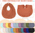 24 Pcs Muslin Baby Bibs Unisex Soft Muslin Drool Bibs Adjustable Baby Bandana Lap Shoulder Absorbent Teething for Baby