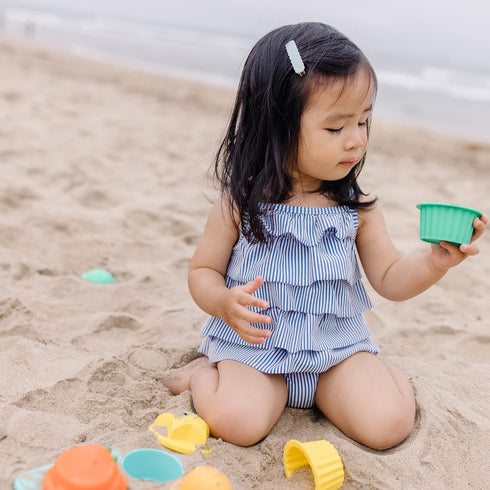 Melissa & Doug Sunny Patch Seaside Sidekicks Sand Cupcake Play Set - Toddler Beach Toys for Ages 3+