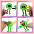 4E's Novelty Halloween Crafts for Kids, 12 Pack Silly Monsters Foam Magnet Fall Crafts, Halloween Party Activities for