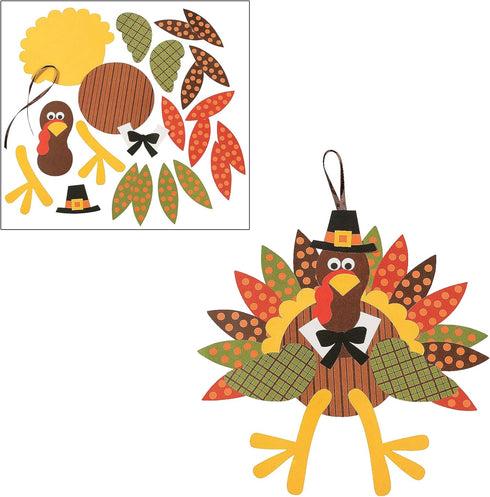Thanksgiving & Autumn Themed Craft Kits, Peanuts Thanksgiving Picture Frame Magnet, Turkey Making Kit & More