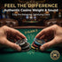 200-Piece Set 11.5g 2 5 Poker Heavyweight Chips with Numbers and Aluminum Case Texas Holdem Kit Includes Decks of Cards