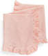 Knit Baby Blanket, 30"x40" for Newborn Girl and Boy, Soft Knitted Receiving Swaddle Blanket, Baby Shower Gifts (Pink)