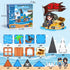 Kids,32 Set 3D 3 4 5+ Bmag Magnetic Tiles for PCS Pirate with Magnet Building Blocks, STEM Educational Toys