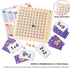 2 in 1 Math Board Game for Kids - Wooden Multiplication Addition Toys for Girls Boys 4-9 Years Old