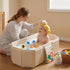 HatiLum 5 2 Foldable Bathtub for Kids, Toddler Bath Tub with Drain Plug, Foldable Baby Shower Tub with Balls and Ducks