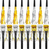 Skylety 48 Pieces Gold Silver Noise Makers, Party Horns and Blowers for Graduation, Birthday, Baby Shower Supplies 2024