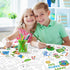 24 Sets COcnny Earth Day Coloring Craft- Color Your Own Globe Art Craft DIY Wheel Cards for Kids, Happy Earth Day Paper