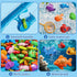Xelabrion 3-5 4-8, 3 4 5 6 7 8 Magnetic Fishing Game Toys for Kids Toddlers Water Table Bathtub Toys with Pole Rod Net