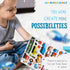HORIECHALY Transportation Stickers for Kids, Colorful Safe Teaching Aids, 280 PCS Cute Decals with Cars, Airplanes,
