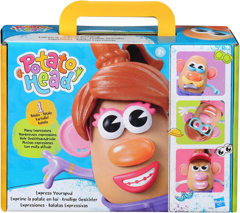 Potato Head Express Yourspud Playset with 1 Potato Body and 32 Accessories,