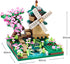Set 600+ 2 Architecture River Windmill Building Model Kit Micro Block Mini Blocks PCS with Figure