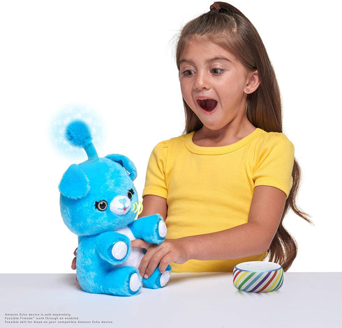 Fuzzible Friends Cuddles The Puppy Plush Light Up Toy, Works with Amazon Echo Devices for Interactive Activities