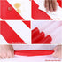 Elcoho 4 Pack Plastic Red and White Stripes Tablecloths - 54 x 107 Inch for Carnival Circus Movie Night