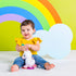 0 Bright Starts Unicorn Sparkle & Shine Plush Take-Along Stroller or Carrier Toy, Ages Month+, Pink