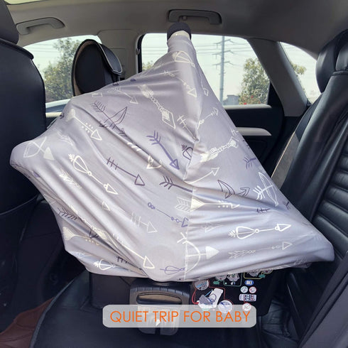 Breastfeeding Cover Carseat Canopy - Multi Use Car Seat Covers for Babies, Infant Stroller Cover, Baby Shower Gifts