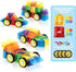 Cra-Z-Art Magrific 3D Magnetic Blocks, 28 Piece Set, Colorful Magnet Building Tiles with 3D Blocks and Vehicle Wheels