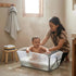 Evolur Supple Baby Spa Bath Tub Foldable Portable Bathtub with Transparent Safety View for Newborns & Infants, Compact
