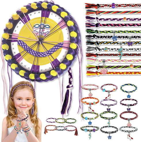 EROHOYA Friendship Bracelet Making Kit for Girls, Art and Craft DIY Jewelry Maker Kits for Birthday Gifts