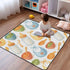 Caihoyu 50'' 50'' Baby Food Items Pattern - Watercolor Style Cute Foldable Baby Activity Play Mat for Indoor Outdoor