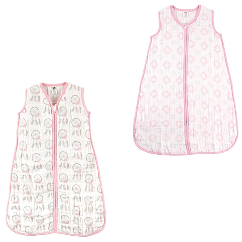 Hudson Baby Unisex Muslin Cotton Sleeveless Wearable Sleeping Bag, Sack, Blanket, Dream