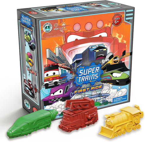 Super Trains: First Ride Kids Train Board Game (Ages 510) | Easy