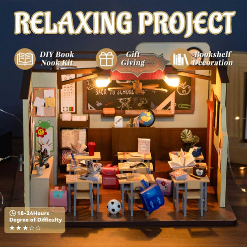 Flever Dollhouse Miniature DIY House Kit Creative Room with Furniture for Romantic Valentine's Gift(The Age