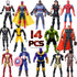 14 pcs Superhero Action Figures Set, 6.5-inch Collectible Models, Exclusive Toys for Kids