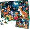 Puzzles for Kids Ages 4-8 - Cute Deer Party in Forest Night - 100 Piece Jigsaw Puzzles for Educational Learning