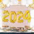 KatchOn Gold 2024 Balloon Numbers - 16 Inch, New Years Balloons for Happy New Year Decorations 2024, NYE Party Supplies