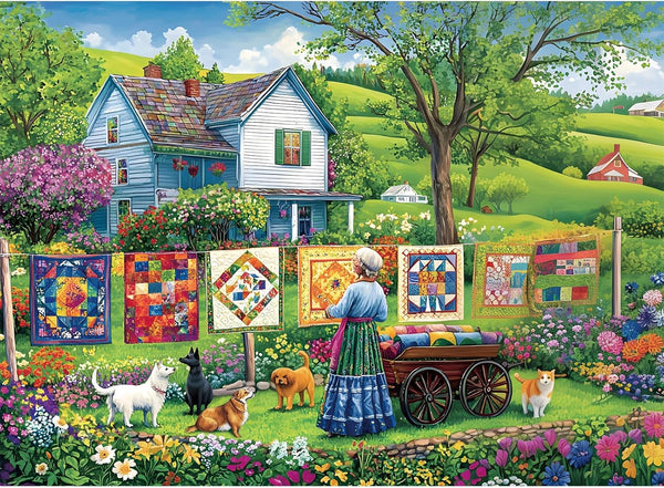 300 Piece Puzzles for Adults,Farm Grandma Jigsaw Puzzle for Adults Children Seniors,Large