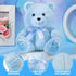 10 Inch Bear Stuffed Animal, First Bear Baby Shower Plush Toy for Wedding Birthday Gift (Blue)